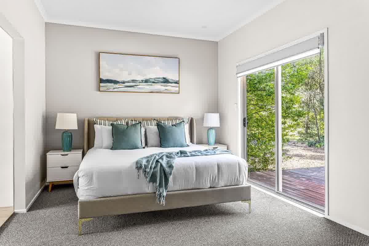 Open plan living and dining area at Tomerong holiday rental
